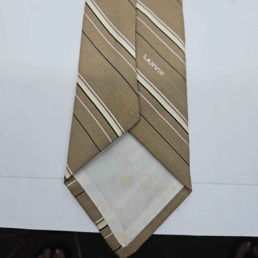 Lanvin tan striped